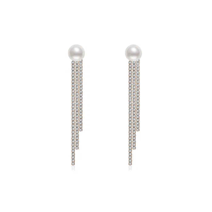 Pearly Lustre Earrings Top Grade Freshwater Pearl Earring WE00734 CELESTE