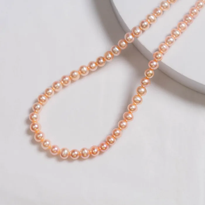 Pearly Lustre Elegant Pink Freshwater Pearl Necklace WN00195 Necklaces