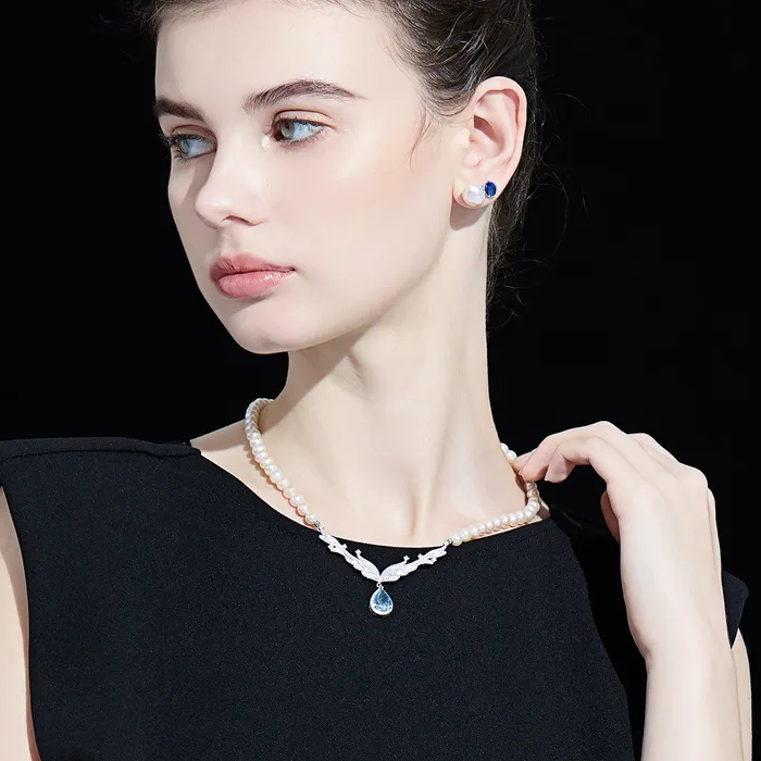Pearly Lustre Keshi Freshwater Pearl Earrings WE00703 Earrings