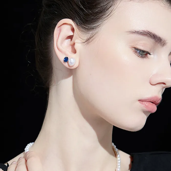 Pearly Lustre Keshi Freshwater Pearl Earrings WE00703 Earrings