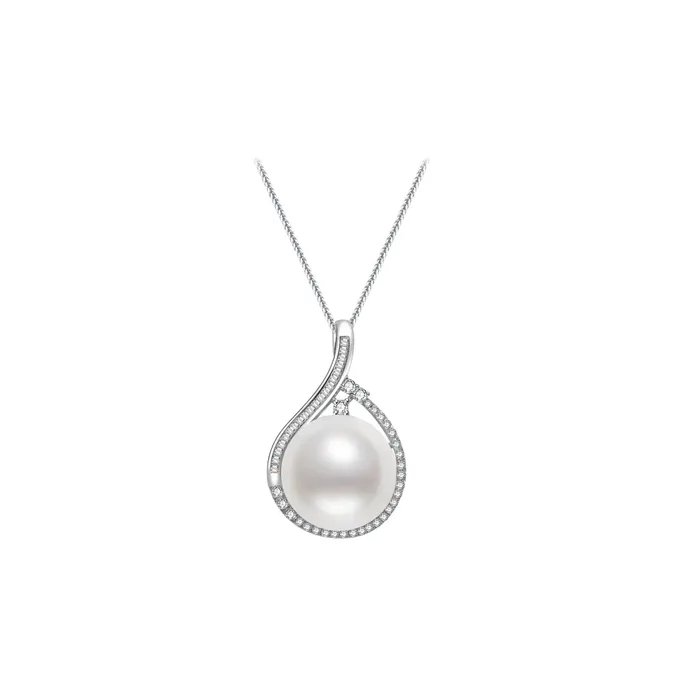 Pearly Lustre Necklaces 18K Solid Gold Australian White South Sea Pearl Necklace KN00038 Pearly Lustre Necklaces 18K Solid Gold Australian White South Sea Pearl Necklace KN00038