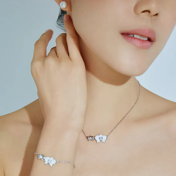 Pearly Lustre Necklaces Top Grade Freshwater Pearl Necklace WN00689 ORCHID
