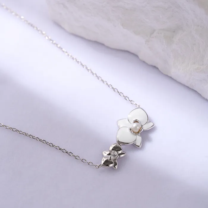Pearly Lustre Necklaces Top Grade Freshwater Pearl Necklace WN00689 ORCHID