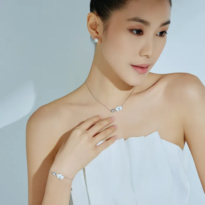 Pearly Lustre Necklaces Top Grade Freshwater Pearl Necklace WN00689 ORCHID