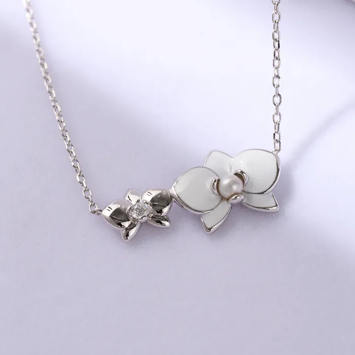 Pearly Lustre Necklaces Top Grade Freshwater Pearl Necklace WN00689 ORCHID