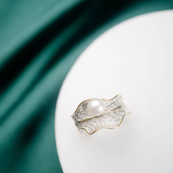 Pearly Lustre Rings Top Grade Freshwater Pearl Ring WR00068