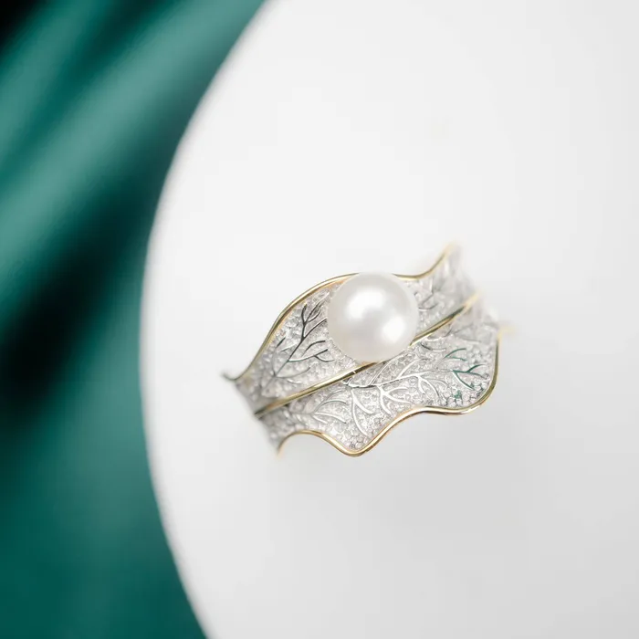 Pearly Lustre Rings Top Grade Freshwater Pearl Ring WR00068