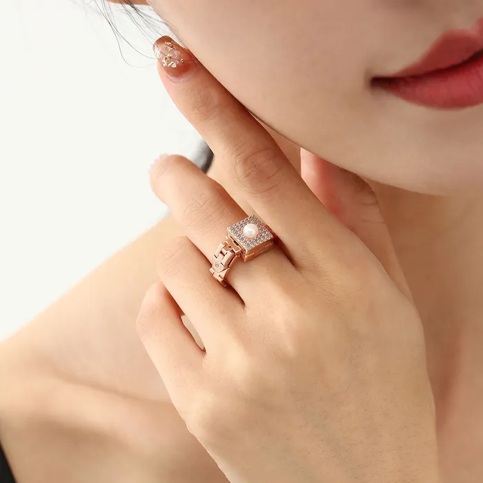Pearly Lustre Rings Top Grade Freshwater Pearl Ring WR00146 CONNECT