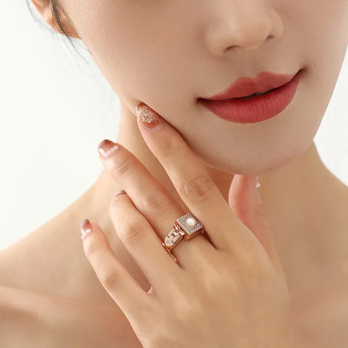 Pearly Lustre Rings Top Grade Freshwater Pearl Ring WR00146 CONNECT