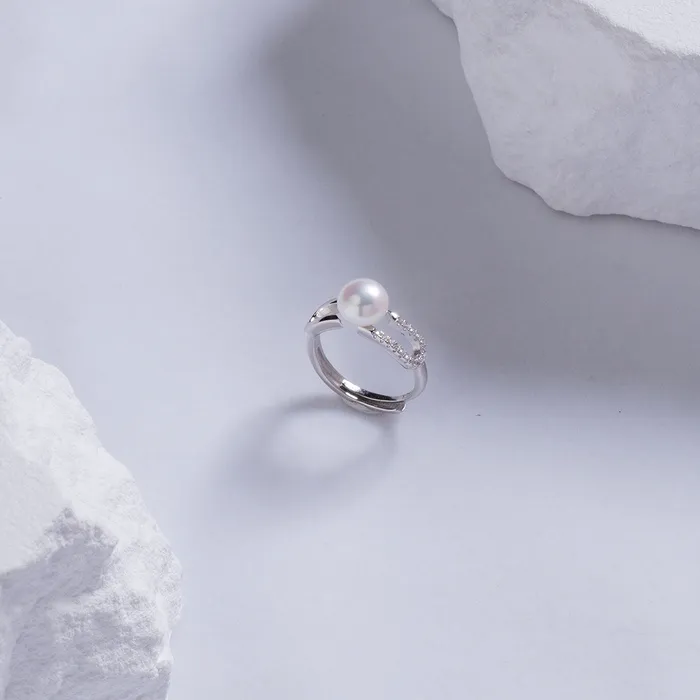 Pearly Lustre Rings Top Grade Freshwater Pearl Ring WR00216 CONNECT
