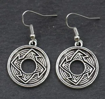 polly Earrings E315 Silver Arrow Decorated Earrings