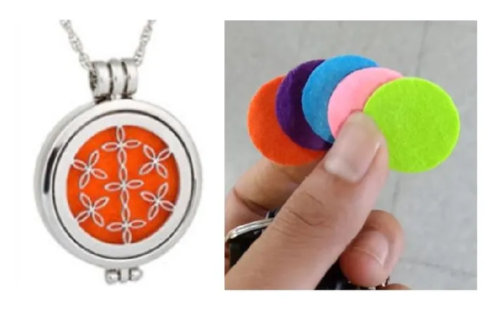 polly N740 Silver Flower Essential Oil Necklace with FREE Earrings PLUS 5 Different Color Pads Necklaces polly N740 Silver Flower Essential Oil Necklace with FREE Earrings PLUS 5 Different Color Pads Necklaces