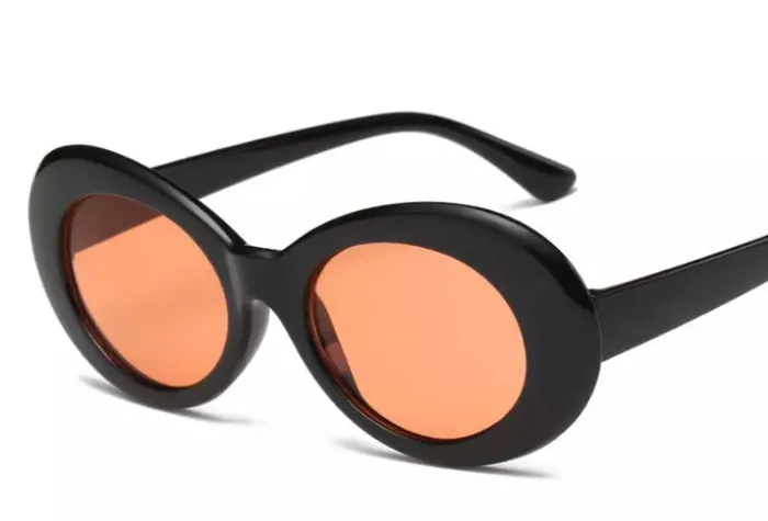 POLLY Rings S373 Black Copper Lens Round Sunglasses