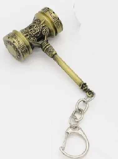 PreStyled Sets K94 Gold Decorated Hammer Keychain alice