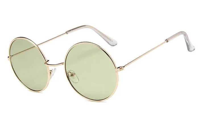 PreStyled Sets POLLY S434 Gold Metal Frame Green Lens Fashion Sunglasses