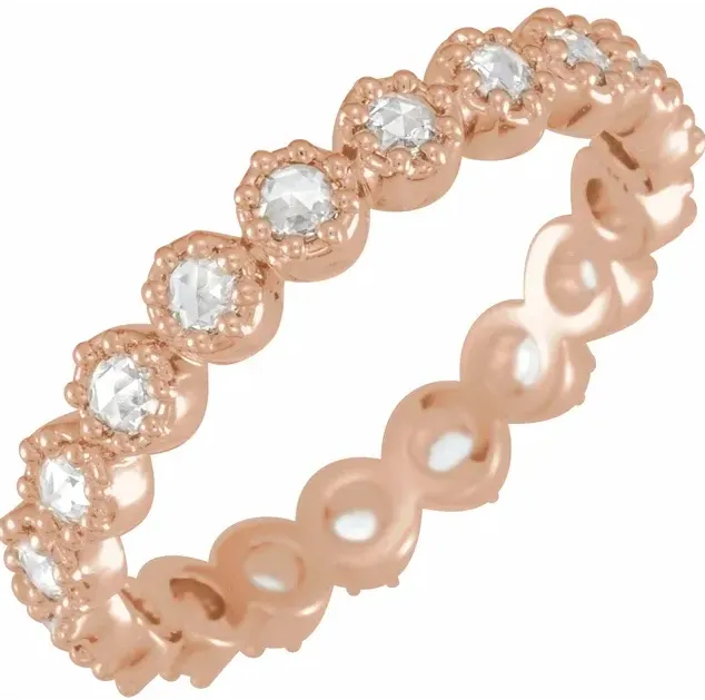 Prestine Diamond Full Eternity 12 CTW Band Fire Brilliance Rings