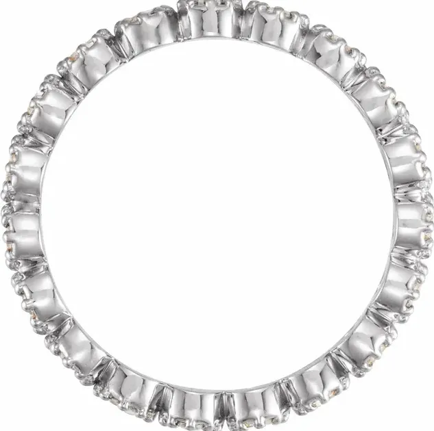 Prestine Diamond Full Eternity 12 CTW Band Fire Brilliance Rings