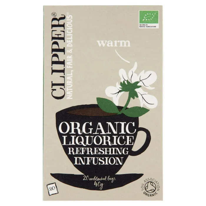 Ramsden International Earrings Clipper Organic Liquorice Tea Bags