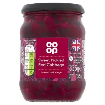 Ramsden International Earrings Co Op Sweet Pickled Cabbage 335g