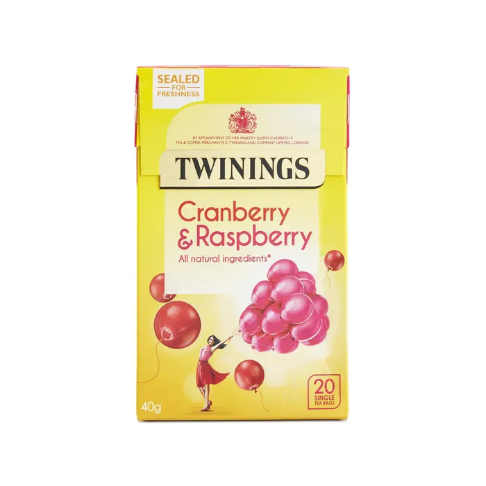 Ramsden International Earrings Twinings Cranberry Raspberry Tea Bags