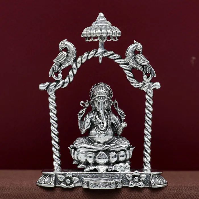 Rings 925 Sterling silver Idol lord Ganesha Pooja puja Articles Indian Silver Idols handcrafted Ganesh statue sculpture amazing gifting Art05 TRIBAL ORNAMENTS Rings 925 Sterling silver Idol lord Ganesha Pooja puja Articles Indian Silver Idols handcrafted Ganesh statue sculpture amazing gifting Art05 TRIBAL ORNAMENTS