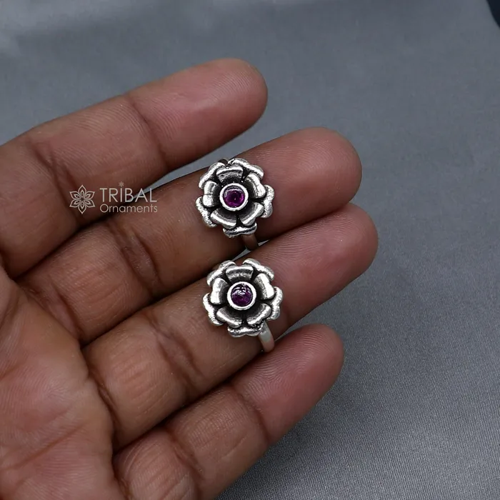 Rings 925 sterling silver womens toe rings tribal ethnic cultural jewelry from india ntr112 TRIBAL ORNAMENTS Rings 925 sterling silver womens toe rings tribal ethnic cultural jewelry from india ntr112 TRIBAL ORNAMENTS