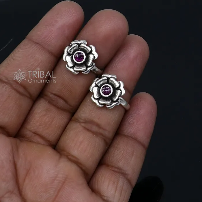 Rings 925 sterling silver womens toe rings tribal ethnic cultural jewelry from india ntr112 TRIBAL ORNAMENTS Rings 925 sterling silver womens toe rings tribal ethnic cultural jewelry from india ntr112 TRIBAL ORNAMENTS