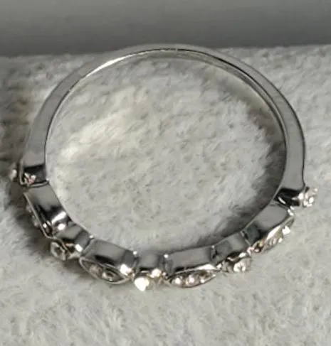 Rings alice R678 Silver Rhinestone Band Ring