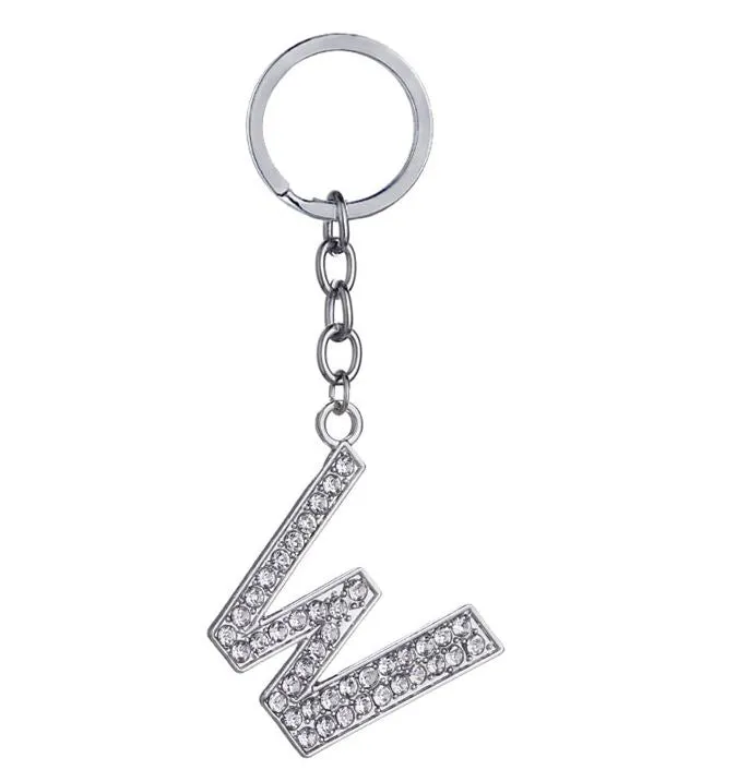 Rings AZ1248 Silver Rhinestone W Keychain alice