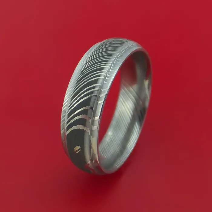 Rings Damascus Steel Ring Wedding Band Two Tone Finish Genuine Craftsmanship Lashbrook Rings Damascus Steel Ring Wedding Band Two Tone Finish Genuine Craftsmanship Lashbrook