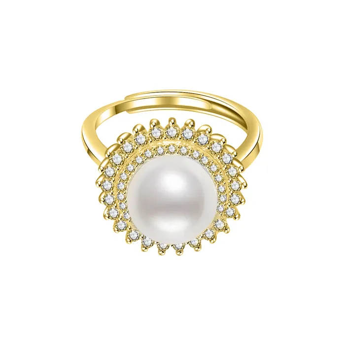 Rings Elegant Edison Pearl Ring WR00006 Pearly Lustre