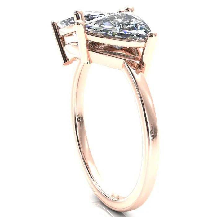Rings Fire Brilliance 75mm Trillion TwoStone Center Toi Et Moi Ring