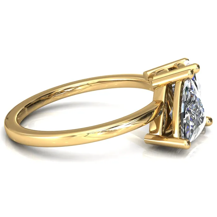Rings Fire Brilliance 75mm Trillion TwoStone Center Toi Et Moi Ring