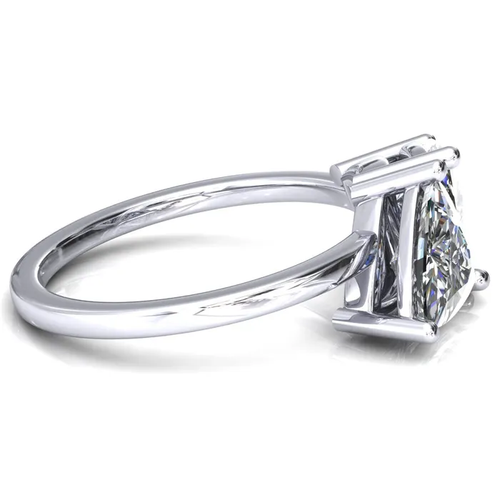 Rings Fire Brilliance 75mm Trillion TwoStone Center Toi Et Moi Ring