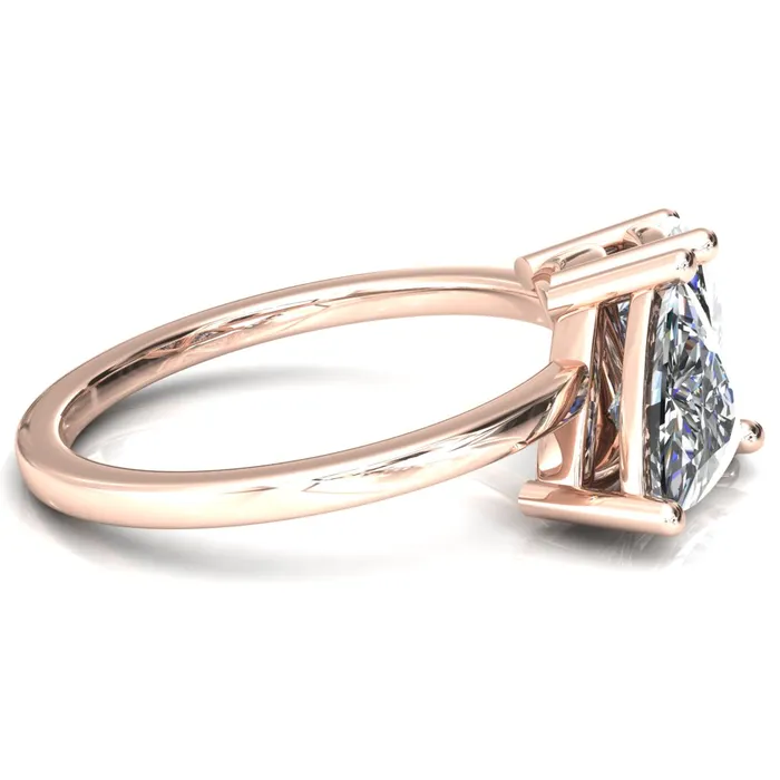 Rings Fire Brilliance 75mm Trillion TwoStone Center Toi Et Moi Ring