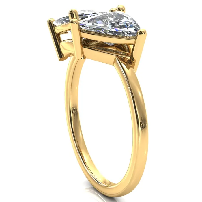 Rings Fire Brilliance 75mm Trillion TwoStone Center Toi Et Moi Ring