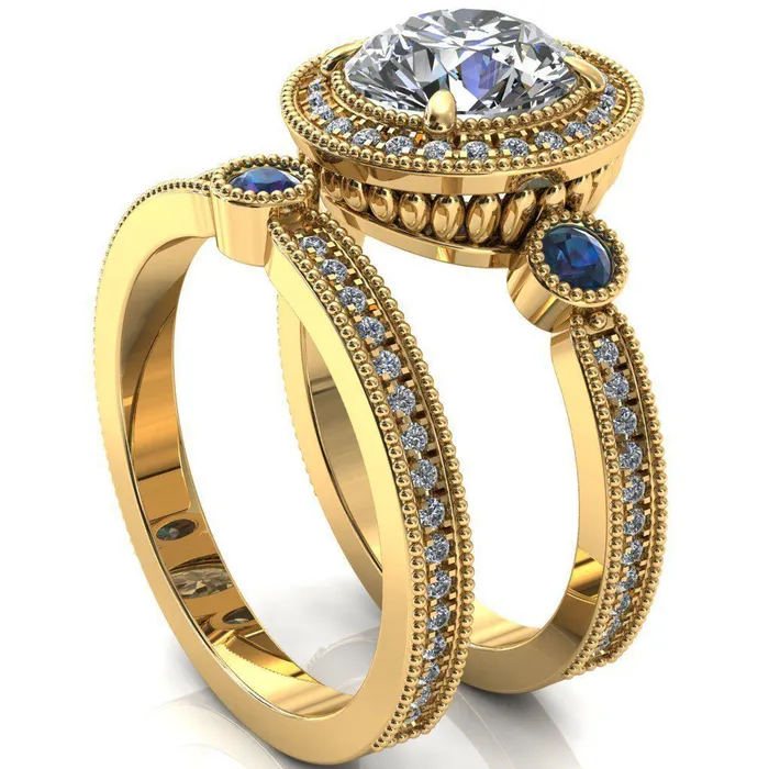 Rings Fire Brilliance Brachium Round Alexandrite Bezel Milgrain Halo 34 Eternity Accent Diamond Ring
