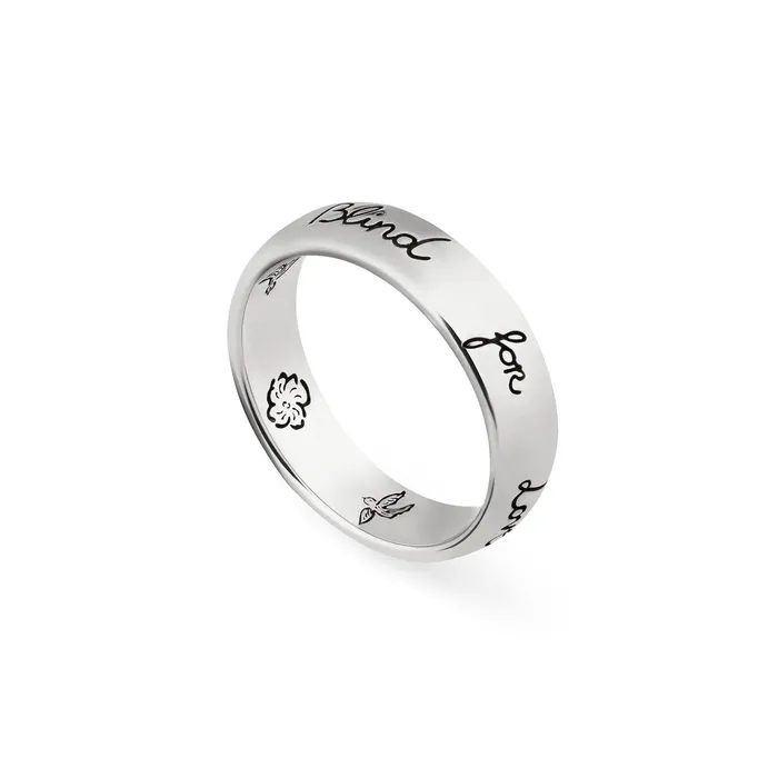 Rings GUCCI Gucci Thin Blind For Love Ring