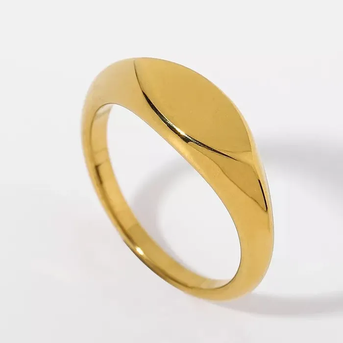 Rings Jewelvers 18K GoldFilled Oval Band Ring
