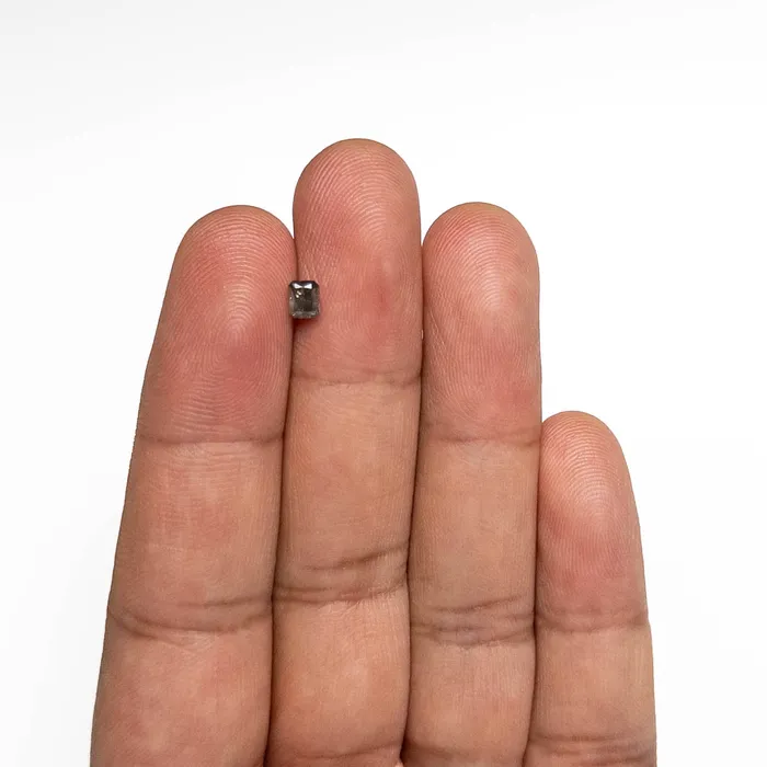 Rings Misfit Diamonds 036ct 423x351x241mm Fancy Grey Cut Corner Rectangle Brilliant 1992347