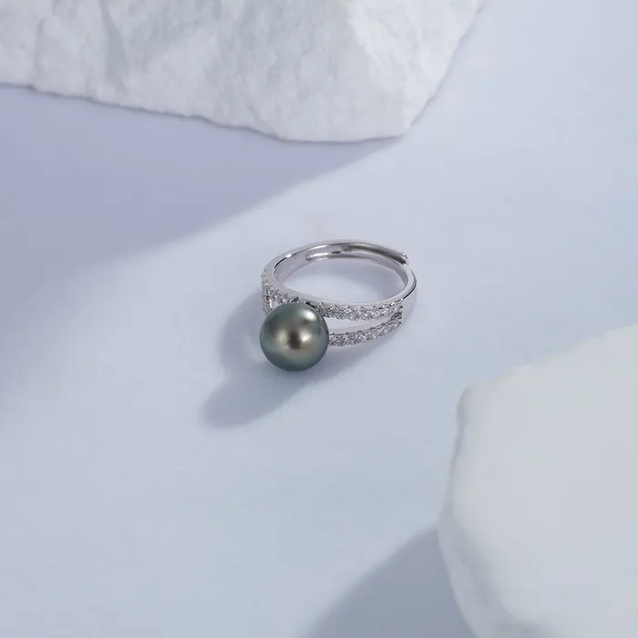 Rings Pearly Lustre New Yorker Tahitian Pearl Ring WR00250
