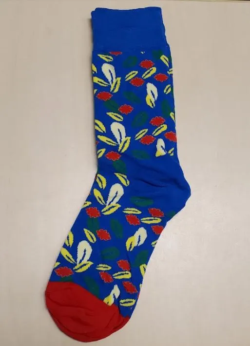 Rings POLLY SF807 Royal Blue Floral Socks