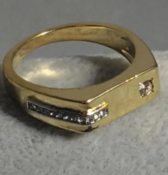 Rings R667 Gold Rhinestone Ring alice