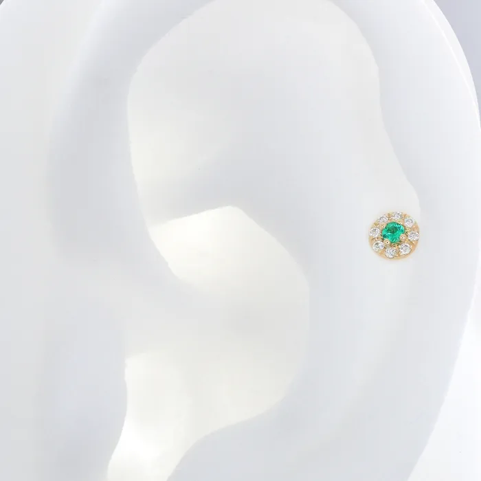 Rings Suzanne Kalan Round with Colored Gemstone Emerald