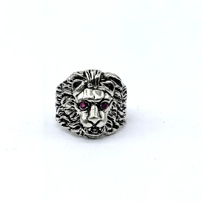 Rings TRIBAL ORNAMENTS 925 sterling silver handmade excellent lion face vintage antique stylish ring band unisex customized jewelry from Rajasthan india sr709 Rings TRIBAL ORNAMENTS 925 sterling silver handmade excellent lion face vintage antique stylish ring band unisex customized jewelry from Rajasthan india sr709
