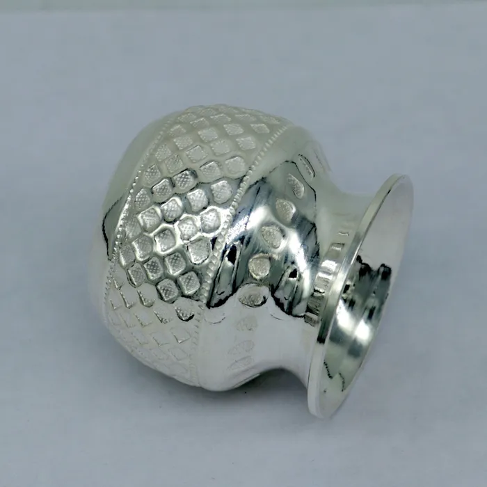 Rings TRIBAL ORNAMENTS 925 sterling silver handmade gorgeous kalash or pot unique special silver puja article water or milk kalas pot from india sv159