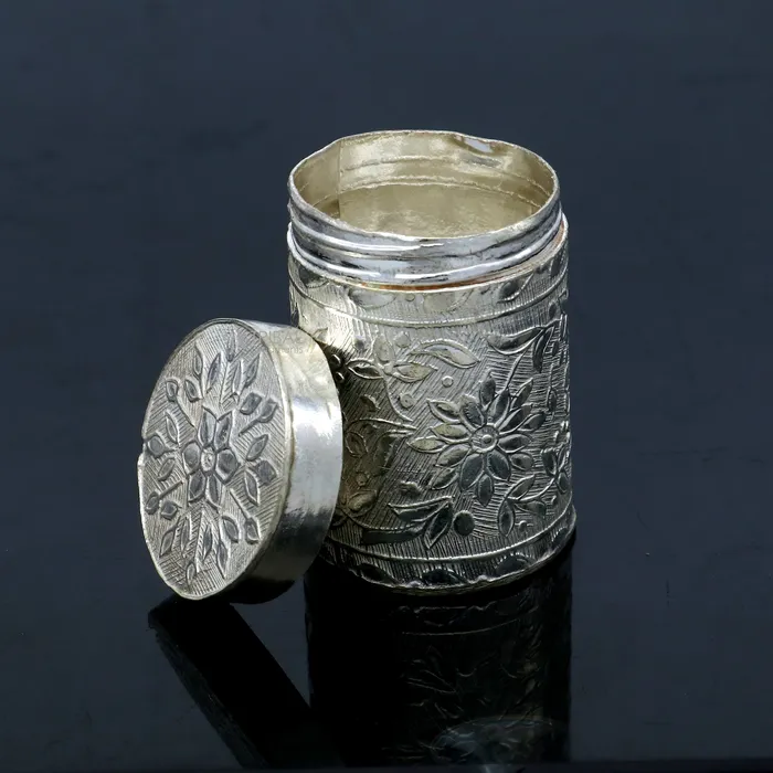 Rings TRIBAL ORNAMENTS 925 sterling silver trinket box kajal box brides flower design box tobacco box stb859 Rings TRIBAL ORNAMENTS 925 sterling silver trinket box kajal box brides flower design box tobacco box stb859