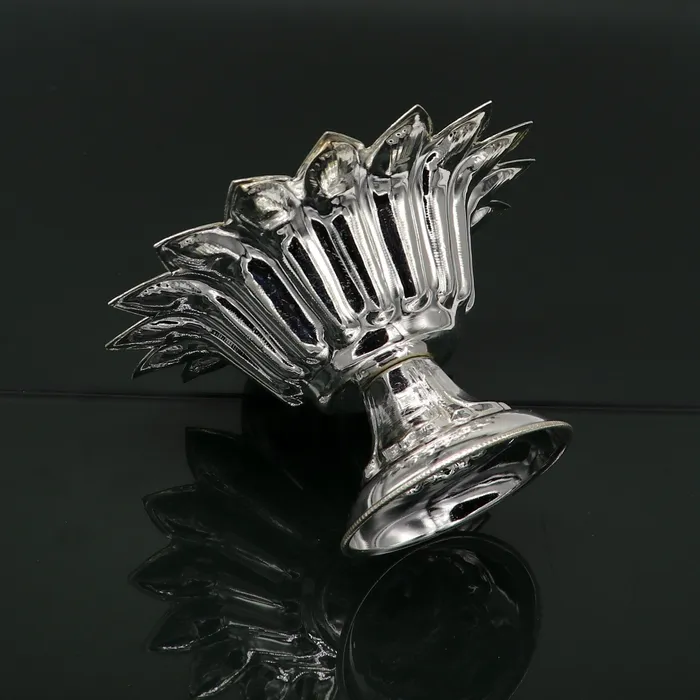 Rings TRIBAL ORNAMENTS 999 pure silver handmade elegant oil lamp silver home temple utensils silver diya deepak silver vessels silver art decorative art su172 Rings TRIBAL ORNAMENTS 999 pure silver handmade elegant oil lamp silver home temple utensils silver diya deepak silver vessels silver art decorative art su172