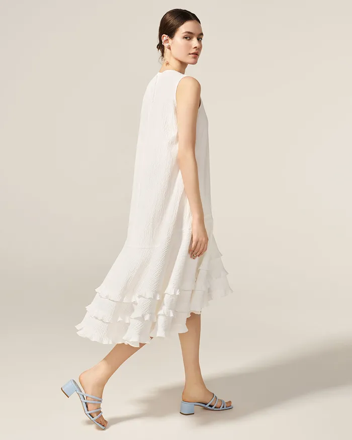 Rings White Jean Dress ADEAM Rings White Jean Dress ADEAM