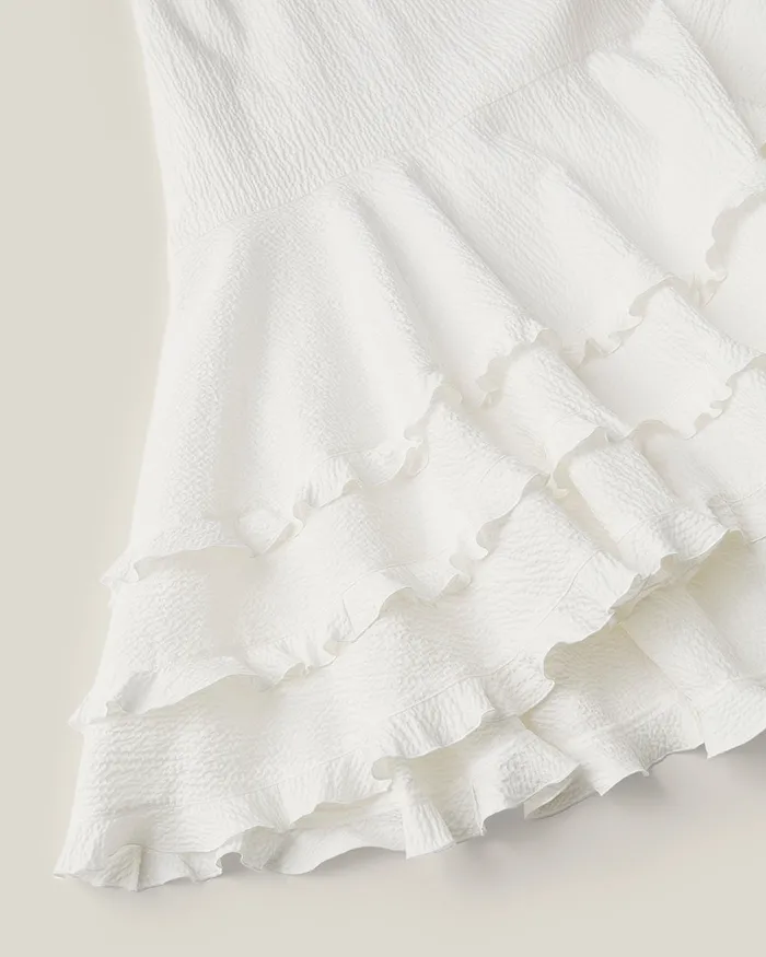 Rings White Jean Dress ADEAM Rings White Jean Dress ADEAM